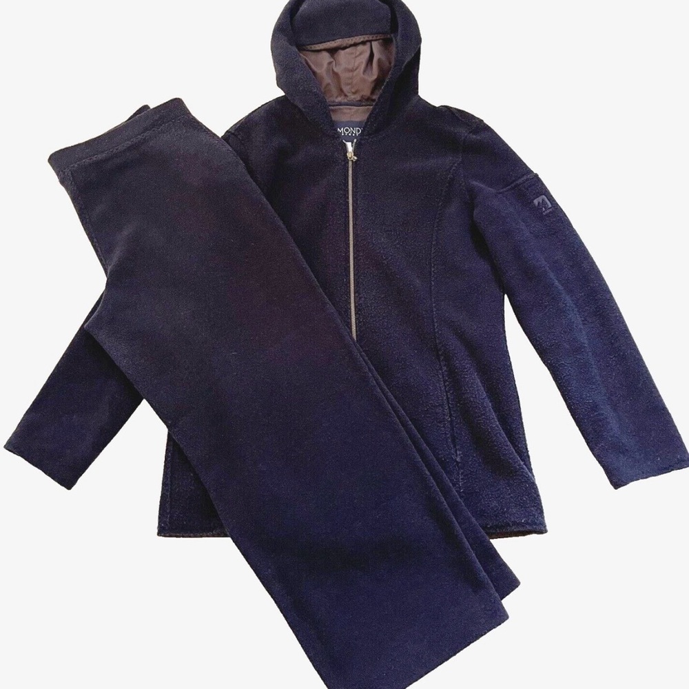 MONDI Navy Blue Sport Weekender Jacket Pants Pantsuit Suit Set size 42 44